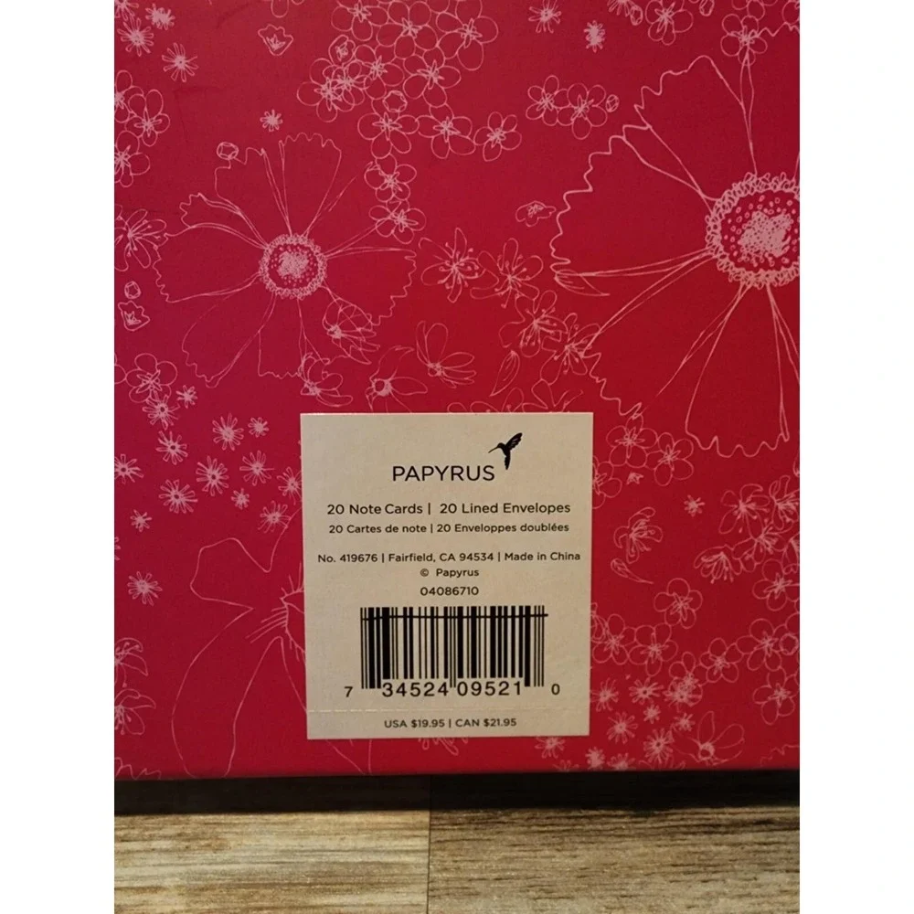 Papyrus The Joy Of Everyday Notecards By Dominique Shurman 20 PC New In Box
